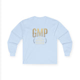 GMP (God Money Power) Long Sleeve Tee — Gold Logo Faith Streetwear