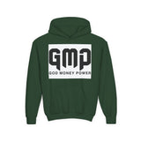 GMP 'God Money Power' Youth Hoodie — Bold Graphic Religious Streetwear