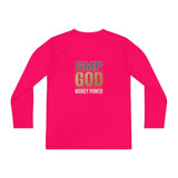Youth Long Sleeve Tee — GMP GOD Money Power Graphic