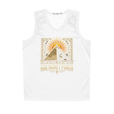 Egyptian Pyramid Basketball Jersey — "God Money Power" Graphic Tank