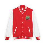 Letterman Jacket — "God Money Power" Graphic Varsity Jacket
