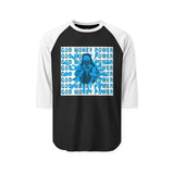 God Money Power Graphic Raglan Shirt