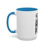 God Money Power-Coffee Mug — Skull Crown Gothic Accent Mug (11oz & 15oz)