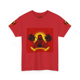 Surf Saint T‑Shirt — Vintage Palm Beach Vibes ("Our Savior Protects" Banner)