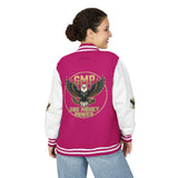 Letterman Jacket — GMP God Money Power Eagle Retro Varsity Jacket