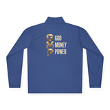 Quarter-Zip Pullover — GMP Gold Logo (God Money Power)