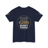 GMP GOD Money Power Tee — Bold Faith & Prosperity Graphic T-Shirt