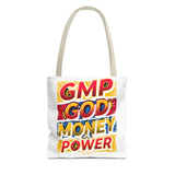 Tote Bag — GMP: God Money Power Bold Graphic Tote