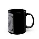 Black Mug — "God Money Power" Graphic Coffee Mug