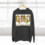 GMP Hoodie — "God Money Power" Bold Gold Graphic Fleece Pullover