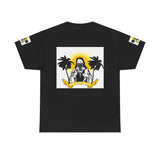 Beach Vibes Tee — Palm Trees & Sunset Graphic T-Shirt