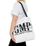 GMP "God Money Power" Graphic Tote Bag – Faith & Hustle Everyday Carry