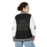 God Money Power Letterman Jacket