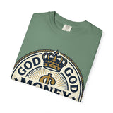 God Money Power T-Shirt — Crown Emblem Graphic Tee (God • Money • Power)