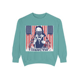 God Money Power Sweatshirt — Patriotic Bandana Graphic Crewneck