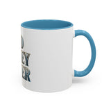 God Money Power Accent Coffee Mug - Inspirational Faith & Prosperity Ceramic Mug (11/15oz)