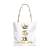 God Money Power Tote Bag — Inspirational Faith & Prosperity Canvas Tote