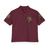 Youth Polo Shirt - Tiger Graphic "God • Money • Power"