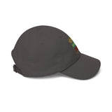 Dad Cap — GOD MONEY POWER Embroidered Tricolor Baseball Hat