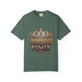 God Money Power Retro Crest T-Shirt