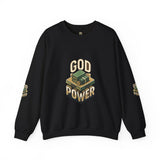 God Power Crewneck Sweatshirt – Faith-Inspired Graphic Pullover
