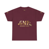GMP "God Money Power" Tee - Gold Logo Graphic T-Shirt