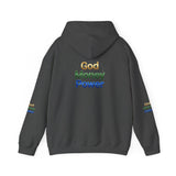 God Money Power Hoodie — Inspirational Rainbow Text Pullover