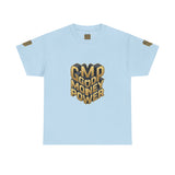 Money Power T-Shirt — Gold 3D "GMP Good Money Power" Graphic Tee