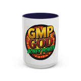 GMP God Money Power Coffee Mug – Bold Comic-Style Accent Mug (11/15oz)