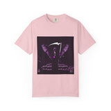 Angel Of Death- T-Shirt — Gothic Angel Wings Graphic Tee (Purple Reaper Design)