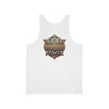 God Money Power Tank Top — Vintage RPG Emblem Graphic Tank