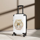 GMP God Money Power Tiger Carry-On Suitcase — Motivational Travel Luggage