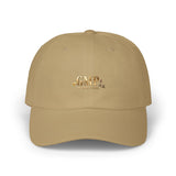 Classic Dad Cap — Gold 'G.M.P.' Embroidered Casual Baseball Hat