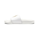 Men's Monogram Slide Sandals – Custom Gold Crest Removable-Strap Slides