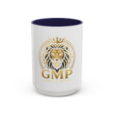 Lion Crest Accent Coffee Mug — GMP Logo Gold Shield