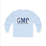 GMP 'God Money Power' Long Sleeve Tee — Faith & Prosperity Graphic Shirt