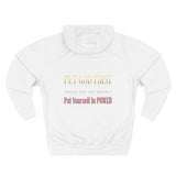 Three-Panel Fleece Hoodie