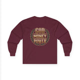 God Money Power Long Sleeve Tee