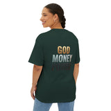 God Money Power Tee — Graphic Oversized Boxy Shirt