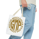 God Money Power Tote Bag — GMP Gold Logo Canvas Tote