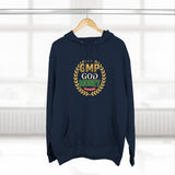 GMP God Money Power Hoodie — Retro Laurel Crest Graphic Hoodie