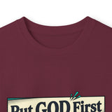 Long Sleeve Tee — “Put GOD First, Hustle for the MONEY, Put Yourself in POWER” Inspirational Graphic