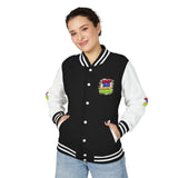 Letterman Jacket — GMP Good Money Power Colorful Splash Varsity Coat