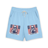American Flag Graphic Sweat Shorts — Patriotic Fleece Lounge Shorts