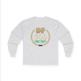 Money Power Long Sleeve Tee — “GMP GOD” Laurel Graphic