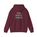 God Money Power Hoodie — Graphic Religious Inspirational Pullover