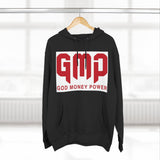 GMP 'God Money Power' Hoodie – Bold Red Logo Fleece Pullover