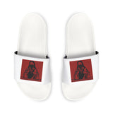 Men's Slide Sandals with Removable Strap — Red Skull Graphic