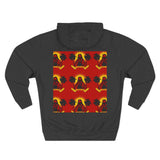 Reggae Sunset Hoodie — Palm Tree Rasta Graphic Fleece