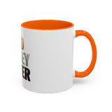 God Money Power Accent Coffee Mug — Inspirational Faith & Wealth Quote